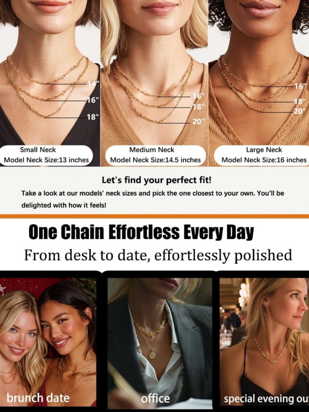 Trendy 14K Gold Plated Thick Rope Paperclip Chain Necklace for Women - Picture 4 of 9